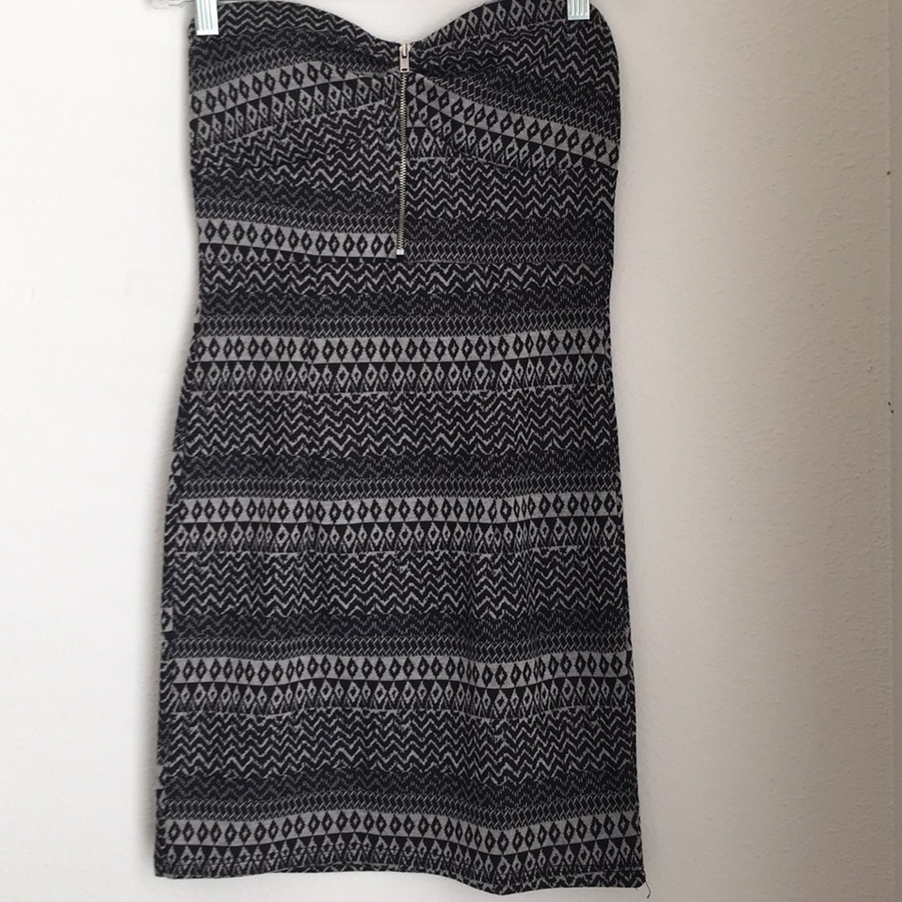 🔴Black soft sweater like material dress